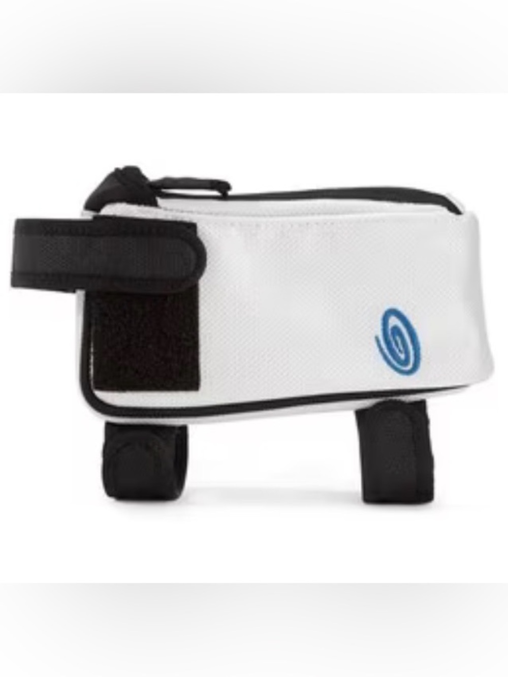Timbuk2 White and Black Top Tube Frame Bag with Blue Logo